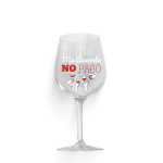 Copa de vino full color con frase " Si no me acuerdo no pasó "