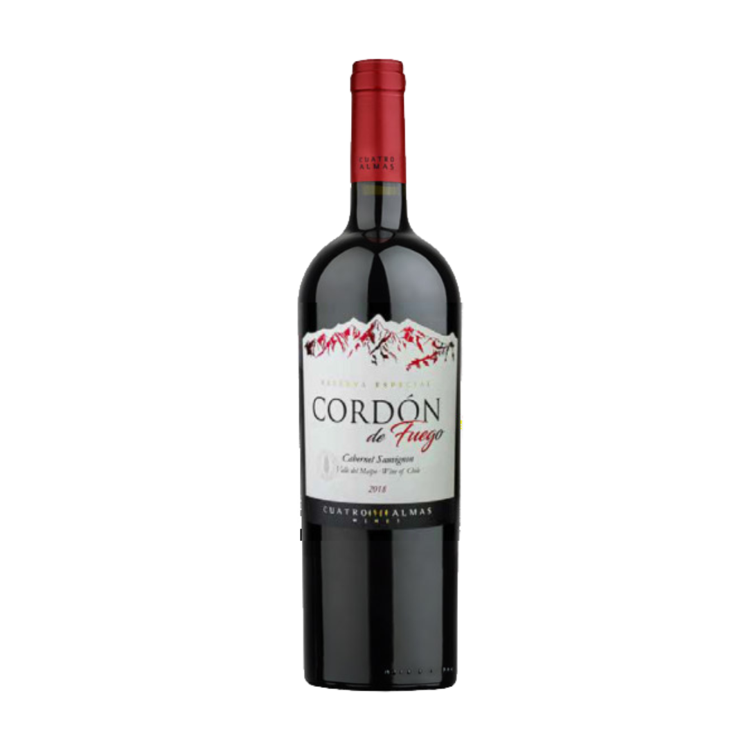 CORDON DE FUEGO GRAN RESERVA CABERNET SAUVIGNON Cabernet Sauvignon Gran reserva Cordon de Fuego viña Cuatro Almas - Imagen 1