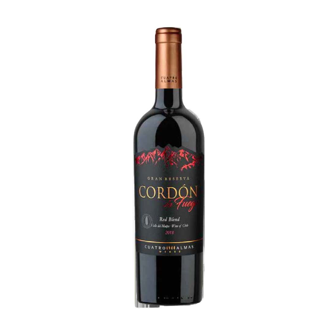 CORDON DE FUEGO RED BLEND GRAN RESERVA Red Blend Gran reserva de Cordón de Fuego viña Cuatro Almas - Imagen 1