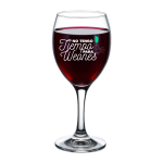 Copa de vino con diseño " No tengo tiempo para weones"